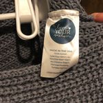 Love Your Melon  Poncho Shawl Knit Sweater Logo Patch Cotton Cozy Ones Size Photo 2