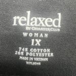 Charter Club Jacket Womens 1X Terry Cloth Paisley Full Zip Soft Stretch Travel Photo 1