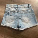 Wax Jean  Light Blue Distressed Jean Shorts Photo 1