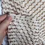 Marisa Christina linen blend beaded open knit crochet cardigan size XL Photo 71