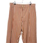 Big Bud Press Western Bell Bottom Pants Women’s Large Striped Retro Cotton Orange Photo 2