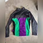 Pearl Izumi VTG Retro Cycling Jacket Sz Large Purple Green Windbreaker Full Zip Photo 2