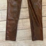 Nasty Gal faux leather snake print size 4 leggings NWT Pull On Pants Photo 3