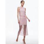 Alice + Olivia Maeve Crystal-Embellished Midi Skirt pink size 12 Photo 8