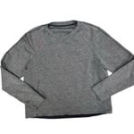 Lululemon On-Track Crew Pullover Sweatshirt Heathered Black Gray 10 Photo 5