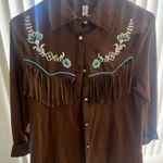 Cowgirl Costume Top Brown Photo 0