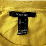 Forever 21 Yellow Tie Long Sleeve Crop Top Shirt Photo 5