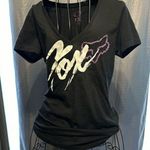 Women fox racing v neck t Photo 0