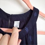 Old Navy Blue Leaf Print Sleeveless Tiered Halter Swing Dress sz Small Photo 6