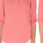 Akris Punto  Coral V Neck Blouse Photo 0