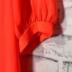 Vibrant Women's Blouse‎ in Coral Orange Size M Photo 2