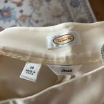 Talbots Elegant Cream Seamed Front Tapered Leg Trousers Size 10 Stretch Photo 6