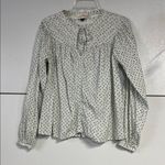 Universal Threads UNIVERSAL THREAD WOMENS WHITE FLORAL BLOUSE SMALL Photo 0