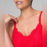 Soma NWT  SENSUOUS 100% Silk Lace Red Chemise Size Large Photo 2