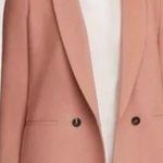 Cuyana Wool Blend Double Breasted Blazer, Pink Dusty Rose Photo 1