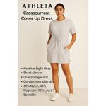 Athleta  Crosscurrent Cover Up Dress M Gray Lounge Travel Drawstring Waist‎ Tunic Photo 12