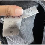 AMO Kate Mid Rise Slim Jeans Women’s Size 31 Black Magic Stretch Ankle Denim Photo 11