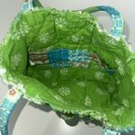 Quilted Christmas Patchwork Purse Tote Snowman Green Blue White Holiday Winter Photo 3