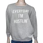 Stylestalker Australia S Heather Gray Everyday I’m Hustling Pullover Sweatshirt Photo 0