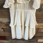 HYFVE  Cream Ruffle‎ Cold Shoulder Dress Size Large Photo 7