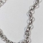 Premier Designs  Two Tone Silver Tone Gold Tone Open Circle Chain Necklace 36 in Photo 4