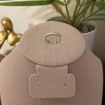 Sterling Silver SIZE 6 925 Stackable Round Dazzling Pink Cubic Zirconia Ring Photo 4