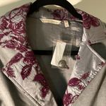 Soft Surroundings  elegant Gray and Purple Women's coat size XS NWT Photo 3