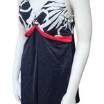 Tropical Escape  Black, White, & Red Swim Dress (14) Photo 0