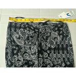 Zoe + Phoebe Women's Leggings Black & White Paisley Print L Size L Photo 4