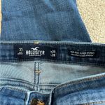 Hollister  dark wash blue high rise super skinny jeans in size 3 short or 26 x 28 Photo 4