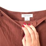 Club Monaco CLUB‎ MONACO Wide Leg Linen Blend Trouser Rust Brown Sz 12 Photo 3