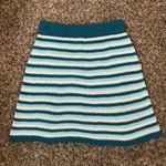 Wild Fable blue striped crochet mini skirt Photo 11