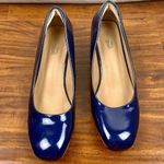 Heel the World Dress Pumps Block Heel Square Toe 9 Blue Photo 1