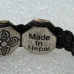 Made In Nepal Etched Bracelet Black Photo 3