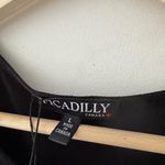 NEW!! Picadilly Canada Black Sparkle Rhinestone Tank Top Size L Photo 4