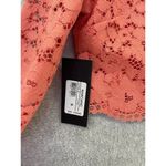 Marciano  Women's Blouse Cropped Lace Floral Overlay Coral Size Medium Photo 7