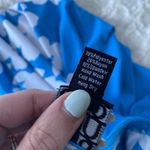 Clara Sun Woo Blue White Floral Summer Sleeveless Shift Dress Beach cruise Small Photo 2