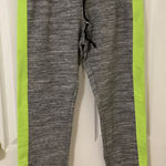 Victoria's Secret Gray Joggers with Neon Green Stripes Photo 0