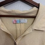 Free People Beach Mini Dress Women Size Large Butter Yellow Long Sleeves Photo 4