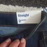 Old Navy Women's Blue Jeans Size 2 Short By Straight Stretchy New With Tags Photo 2