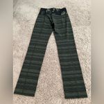 Lululemon  Skinny Groove Pant II Roll Down Green Black Print Size 4 Photo 4