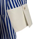 Tuckernuck Hayes Blue White Stripe Drop Waist Button Front Collared Shirt Dress Size XS Photo 8
