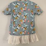 🦋 Lucky Girl Blue White Pink Short Sleeve T Photo 3