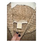 Michael Kors  Tan/White Turtleneck Sweater, Large Photo 3