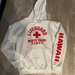 Hawaii North Shore Lifeguard Hoodie Large White Photo 0