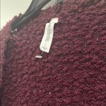 Zenana Outfitters Burgundy Open-Front Sweater Photo 2