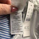 J.Crew NWT Women's 3X Blue Seersucker Stripe Squareneck Bikini Top Photo 5