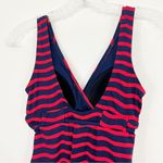 Tommy Bahama Sea Swell Faux Wrap Stripe One Piece Swimsuit Red Navy Size 4 Photo 6