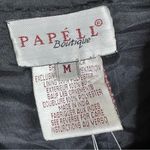 Papell Boutique Vintage  Jacket Womens M Silk Beaded Boxy Deadstock VTG Cropped Photo 5