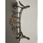 Charm Bracelet‎ with Sterling Silver Horse Equestrian Pony Charms 7.5" Italy Photo 1